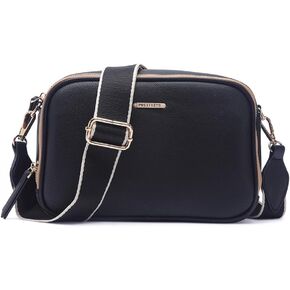 Prettyzys Crossbody Bags for Women, Medium Size Shoulder Handbags, Satchel Purse with Multi Zipper Pocket