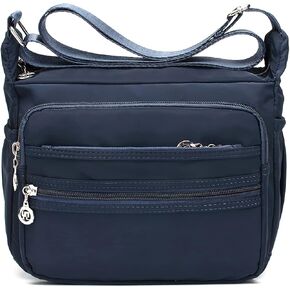 Women Crossbody bag Waterproof Shoulder Handbag Ladies Roomy Multi-Pocket Messenger Bag Travel Satchel Purse