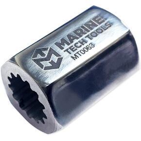 Marine Tech Tools Alpha 1 Drive Shaft Adapter 91-56775T, Fits MC-I, R-MR, Alpha One/Gen II Drive Units & Outboards