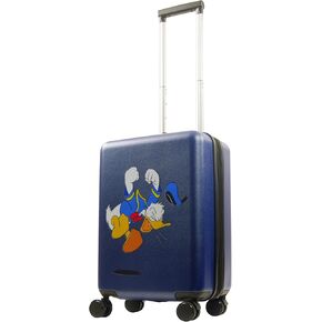 FUL Disney Donald Duck 22.5 Inch Carry-On Luggage, Hardshell Rolling Suitcase with Spinner Wheels, Blue