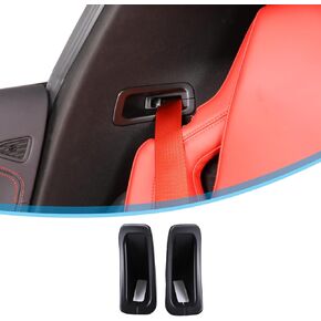 TOYCIDFG Car Seat Safety Belt Button Cover Frame Decor Trim Compatible with Chevrolet Corvette C8 2020-2024 Car Interior Decoration Accessories (Carbon fiber pattern)