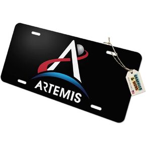 GRAPHICS & MORE NASA Artemis Moon Logo Novelty Metal Vanity Tag License Plate