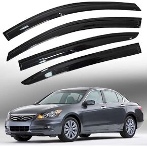 4PCS Side Window Visors Rain Guard Shade Deflectors Acrylic Replacement for 2008-2012 Accord