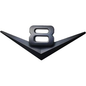 ملصق OnlyYou.X V8 Emblem V8 Badge V8 V8 مناسب للبيك اب العالمي والسيارة قطعة واحدة معدنية باللون الأسود