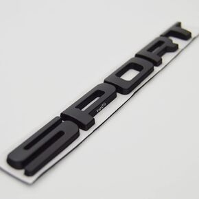 Metal Blacked out Sport Decal Emblem Badge with Adhesive for Vehicle universal fit