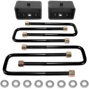J2 Engineering J2-LK-TY-R-002-BK 3" Rear Leveling Lift Block Kit w/U-Bolts Compatible with 1995-2022 Tacoma
