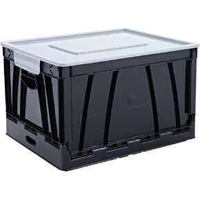 Universal UNV40010 17.25 in. x 14.25 in. x 10.5 in. Letter/Legal Files Collapsible Crate - Black/Gray (2/Pack)