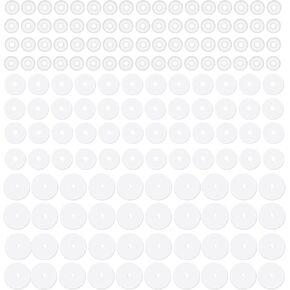 200pcs Clear Piercing Disc for Piercing Bump, 3/5/7mm Clear Disc Pads Silicone Earrings Backs Earlobe Support Patches Earring Spacers Stopper to Stabilize Earrings