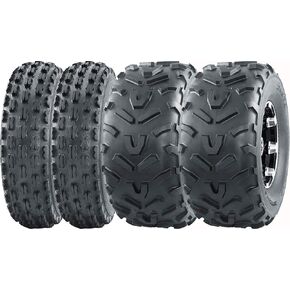WANDA 19992004 Yamaha Bear Tracker 250 Sport ATV Full Tire Set 22x710 & 22x1110