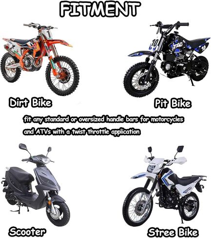 Motorcycle Grips 7/8" Dirt Bike Grip Pillow Top Grips Rubber Anti-slip Universal Handlebar Racing Grip for Motocross ATV CR80R CR85 CRF150R CR125R CR250R CRF450R CRF150F CRF230F CRF450F Red in Saudi Arabia