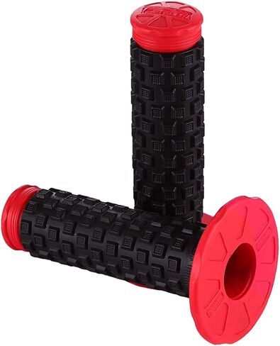 Motorcycle Grips 7/8" Dirt Bike Grip Pillow Top Grips Rubber Anti-slip Universal Handlebar Racing Grip for Motocross ATV CR80R CR85 CRF150R CR125R CR250R CRF450R CRF150F CRF230F CRF450F Red in Saudi Arabia