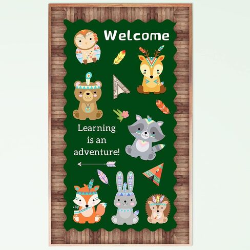 Dark Wood Scalloped Bulletin Board Border Trim for Classroom School Decoration Teacher Students Supply for Chalkboard Whiteboard 52 Ft in Saudi Arabia