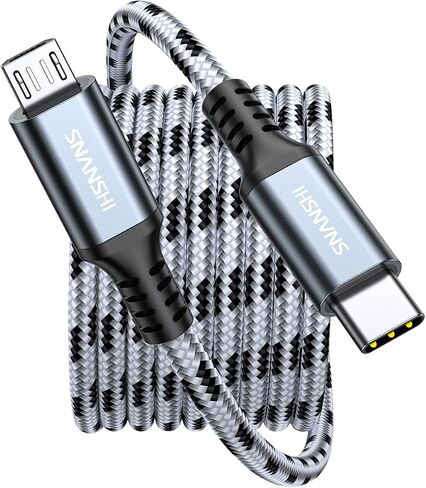 كابل Micro USB إلى USB C بطول 4 أقدام، وكابل USB C إلى Micro USB، وكابل شحن USB-C إلى Micro USB مجدول يدعم الشحن ونقل البيانات لسماعات الرأس، والهاتف، ووحدة التحكم، وKindle، وDSLR، وGPS in Kuwait