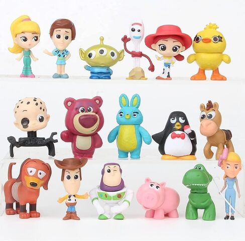 Set of 17 Toy Story，Action Figures with Woody, Buzz and Rex - Cute Action Figures Decorations in Saudi Arabia