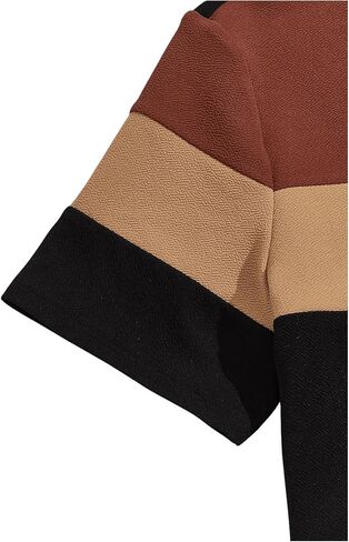 WDIRARA Men's 2 Piece Outfits Letter Print Color Block Tee and Drawstring Shorts Set in Kuwait