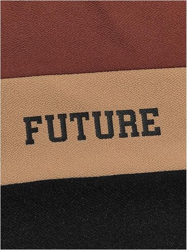 WDIRARA Men's 2 Piece Outfits Letter Print Color Block Tee and Drawstring Shorts Set in Kuwait