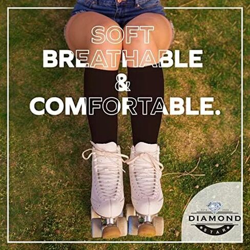 Diamond Star Tube Socks Men 6 Pairs Premium Cushion Cotton Over The Calf Athletic Knee High Socks For Men in Kuwait