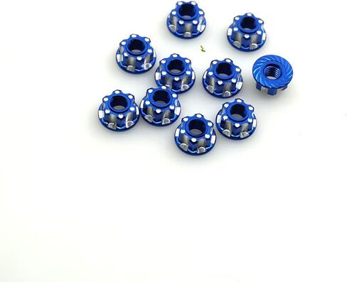 Alloy M4 RC RC Wheel Hex Nuts for 1/10 Crawler TRX4 TRX6 Axial SCX10 90046 AXI03007 Redcat D90 Slash 2WD MST Upgrade Part 8 Pcs/Set （Navy Blue） in Kuwait