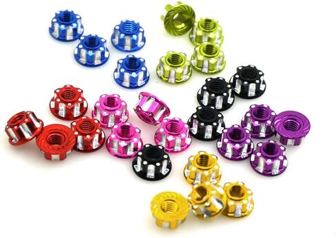 Alloy M4 RC RC Wheel Hex Nuts for 1/10 Crawler TRX4 TRX6 Axial SCX10 90046 AXI03007 Redcat D90 Slash 2WD MST Upgrade Part 8 Pcs/Set （Navy Blue） in Kuwait