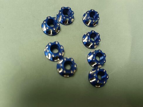 Alloy M4 RC RC Wheel Hex Nuts for 1/10 Crawler TRX4 TRX6 Axial SCX10 90046 AXI03007 Redcat D90 Slash 2WD MST Upgrade Part 8 Pcs/Set （Navy Blue） in Kuwait