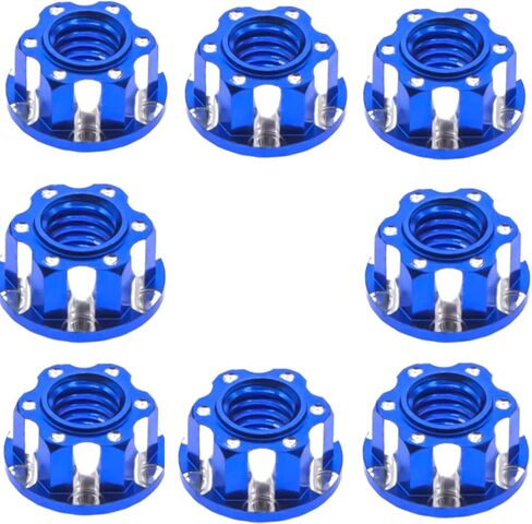 Alloy M4 RC RC Wheel Hex Nuts for 1/10 Crawler TRX4 TRX6 Axial SCX10 90046 AXI03007 Redcat D90 Slash 2WD MST Upgrade Part 8 Pcs/Set （Navy Blue） in Kuwait