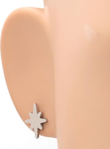 Steelmeup Stainless Steel Season Greeting Winter Holiday Post Stud Earrings Snowman Star Snowflake in Kuwait