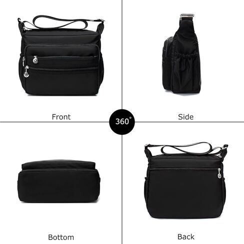 Women Crossbody bag Waterproof Shoulder Handbag Ladies Roomy Multi-Pocket Messenger Bag Travel Satchel Purse in Saudi Arabia