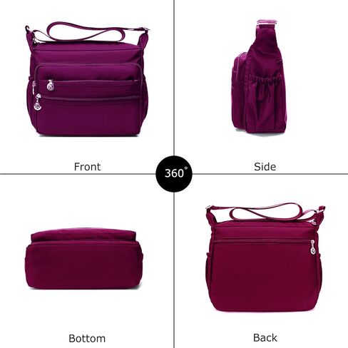 Women Crossbody bag Waterproof Shoulder Handbag Ladies Roomy Multi-Pocket Messenger Bag Travel Satchel Purse in Saudi Arabia