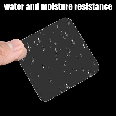 50Pcs Double Sided Adhesive Pads Wall Adhesive Sticky Pads, Large Double Sided Adhesive Pads for Mounting, 2.36in Two-Sided Mounting Squares Clear Tape for Walls Hanging Wall Mount Gel Clear 60mm in Saudi Arabia