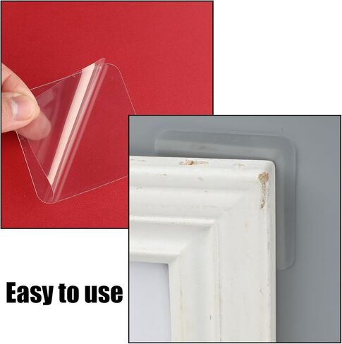 50Pcs Double Sided Adhesive Pads Wall Adhesive Sticky Pads, Large Double Sided Adhesive Pads for Mounting, 2.36in Two-Sided Mounting Squares Clear Tape for Walls Hanging Wall Mount Gel Clear 60mm in Saudi Arabia