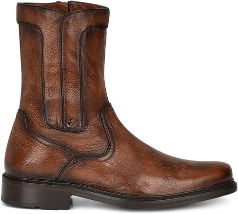 Franco Cuadra Men's Boot in Genuine Deer Leather Black in Kuwait