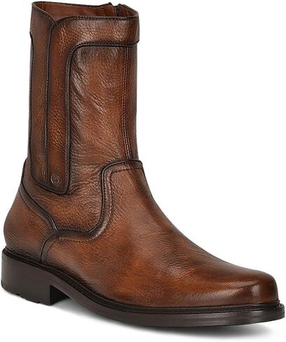 Franco Cuadra Men's Boot in Genuine Deer Leather Black in Kuwait