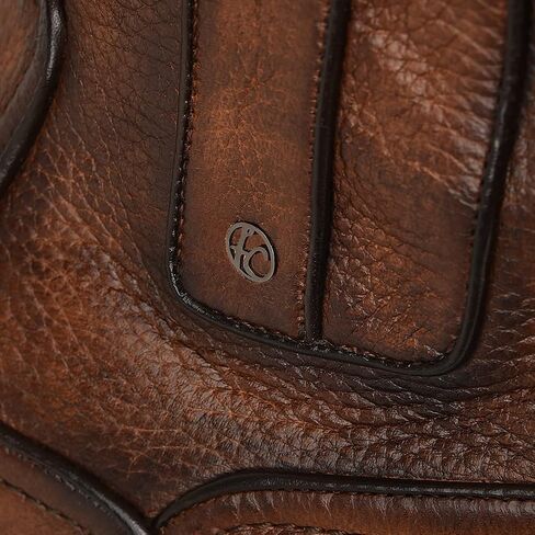 Franco Cuadra Men's Boot in Genuine Deer Leather Black in Kuwait
