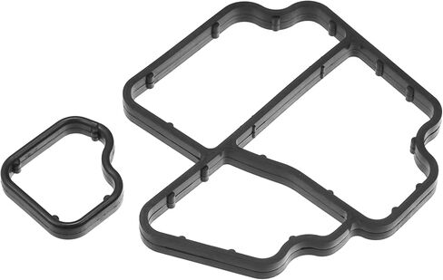 No.03L198441 Oil Cooler Gasket for Volkswagen Jetta 2009-2016 / Inner Engine Oil Filter Adapter Gasket/Durable Rubber / 1Set Black in Saudi Arabia