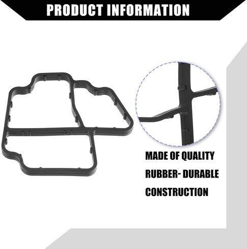No.03L198441 Oil Cooler Gasket for Volkswagen Jetta 2009-2016 / Inner Engine Oil Filter Adapter Gasket/Durable Rubber / 1Set Black in Saudi Arabia