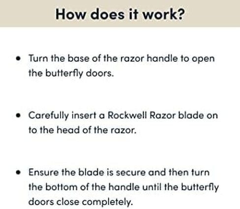 ROCKWELL RAZORS R1 Double Edge Safety Razor in White Chrome, Butterfly Open with 5 Blades in Kuwait