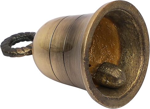 أجراس أجراس نحاسية هندية لديكور باب المنزل، والحرف اليدوية، والدقات، وديكور عيد الميلاد، وأجراس الحيوانات الأليفة البقرة لأجراس عيد الميلاد لتزيين عيد الميلاد (4، كلاسيكي) in Kuwait