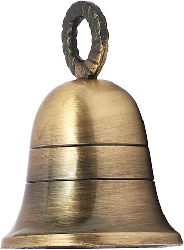 أجراس أجراس نحاسية هندية لديكور باب المنزل، والحرف اليدوية، والدقات، وديكور عيد الميلاد، وأجراس الحيوانات الأليفة البقرة لأجراس عيد الميلاد لتزيين عيد الميلاد (4، كلاسيكي) in Kuwait