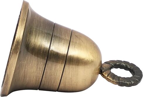 أجراس أجراس نحاسية هندية لديكور باب المنزل، والحرف اليدوية، والدقات، وديكور عيد الميلاد، وأجراس الحيوانات الأليفة البقرة لأجراس عيد الميلاد لتزيين عيد الميلاد (4، كلاسيكي) in Kuwait