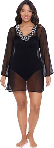 Women's Embroidered Coverup Dress in Kuwait