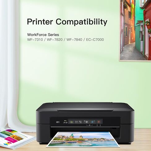 خراطيش حبر 802XL بديلة لخراطيش حبر Epson 802 لخراطيش حبر Epson 802 802 XL مجموعة كومبو من خراطيش الحبر تعمل مع Epson Workforce Pro WF-4740 WF-4730 WF-4720 WF-4734 EC-4020 EC-4030، 4 عبوات in Saudi Arabia