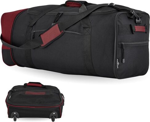 Travelers Club 32-inch Collapsible Expandble Travel Rolling Duffel Bag in Kuwait