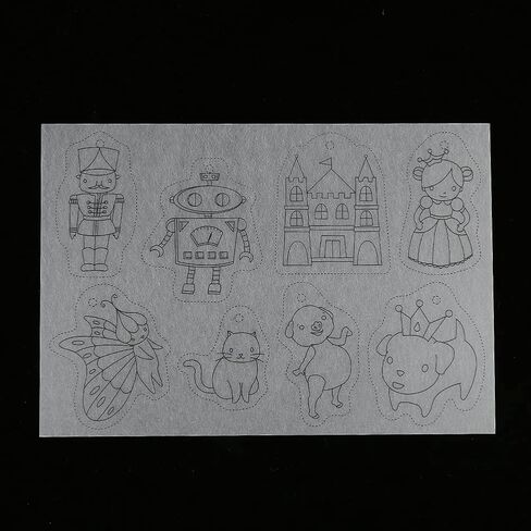 8pcs Shrinky Dink Papers, Heat Shrink Sheet Cartoon House Vehicles Clothing Flower Fairies Pattern Heat Shrinky Paper for DIY Keychain Pendant, Earrings and Other Craft(for Boy) in Saudi Arabia