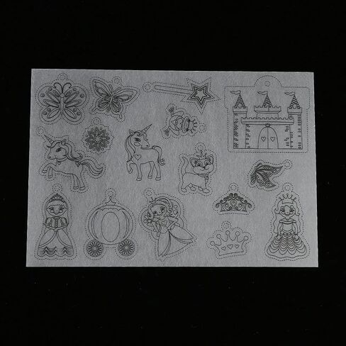 8pcs Shrinky Dink Papers, Heat Shrink Sheet Cartoon House Vehicles Clothing Flower Fairies Pattern Heat Shrinky Paper for DIY Keychain Pendant, Earrings and Other Craft(for Boy) in Saudi Arabia