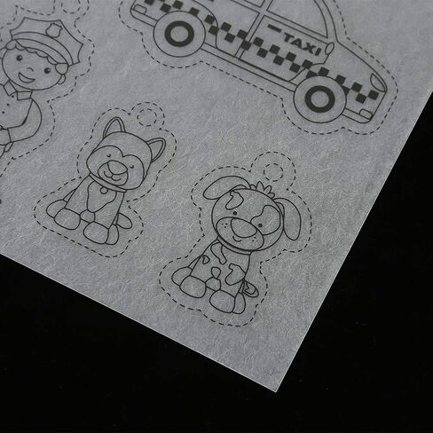 8pcs Shrinky Dink Papers, Heat Shrink Sheet Cartoon House Vehicles Clothing Flower Fairies Pattern Heat Shrinky Paper for DIY Keychain Pendant, Earrings and Other Craft(for Boy) in Saudi Arabia