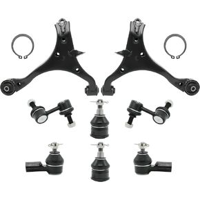 ذراع التحكم السفلي الأمامي مع مجموعة قضبان ربط كروية متوافقة مع 2001-2005 Honda Civic Sedan & Coupe K640288 K640287-8 pcs in Kuwait
