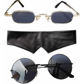 Gojo-Satoru Glasses Blindfold Sunglasses Anime Go-jo Blue Black Costume Prop