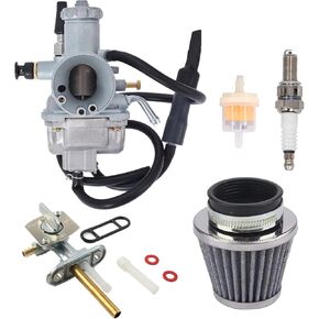 LT230 Carburetor For Suzuki Quadrunner 230 LTF230 Carb 1985-1987 Replace # 13200-18B10 13200-18A10 With Air/Fuel Filter, Petcock Valve