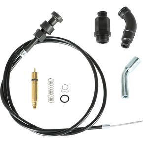 Carburetor Choke Cable and Valve Plunger Repair Kit Replacement for Honda Foreman Rubicon 500 TRX500 2001-2013