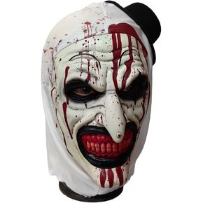 Art Terrifier The Clown Mask,Killer Clown Mask Halloween Cosplay Costume Props for Adults